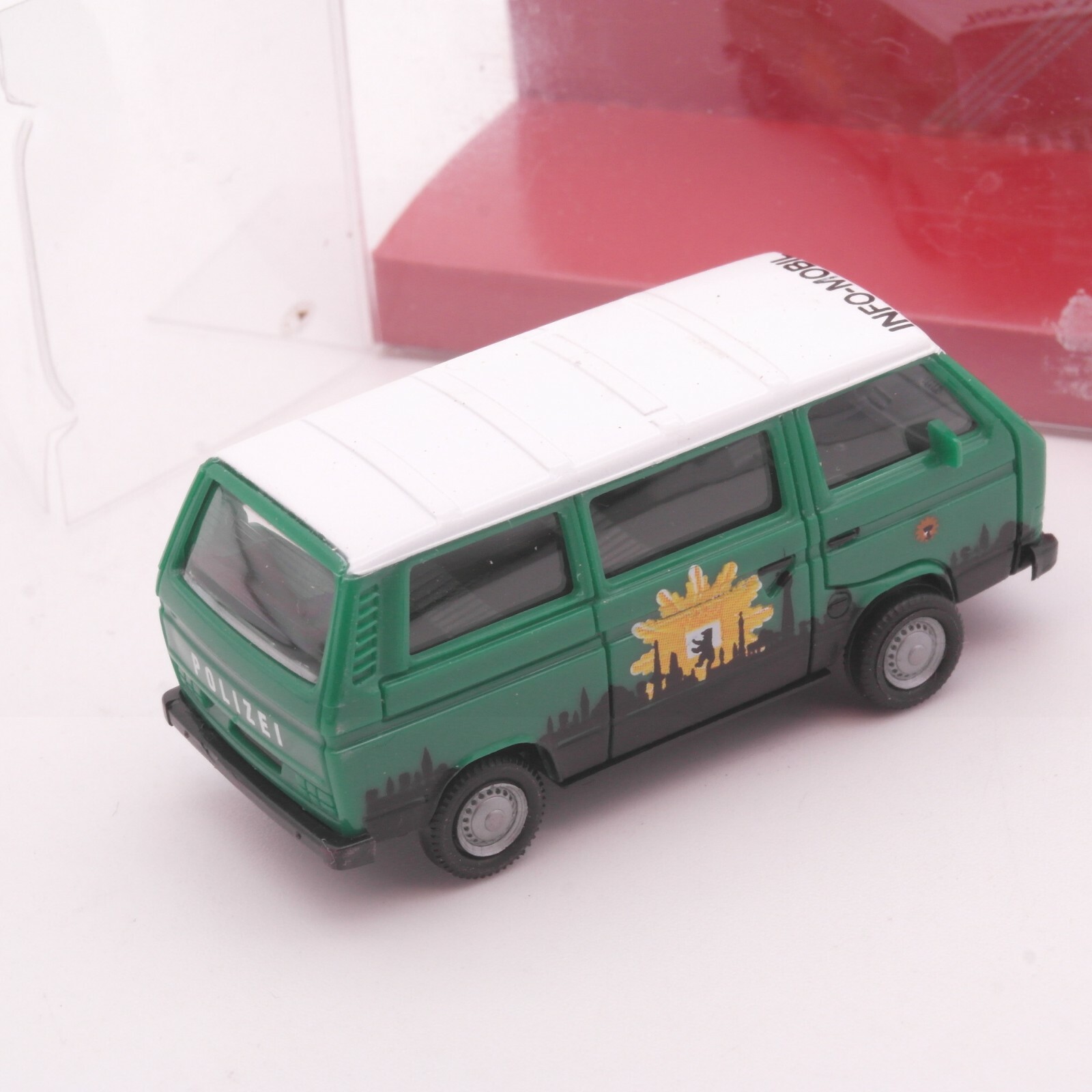 Herpa 1:87 042079 VW Bully Polizei Info Mobil Bus in OVP RT7780 – Bild 3