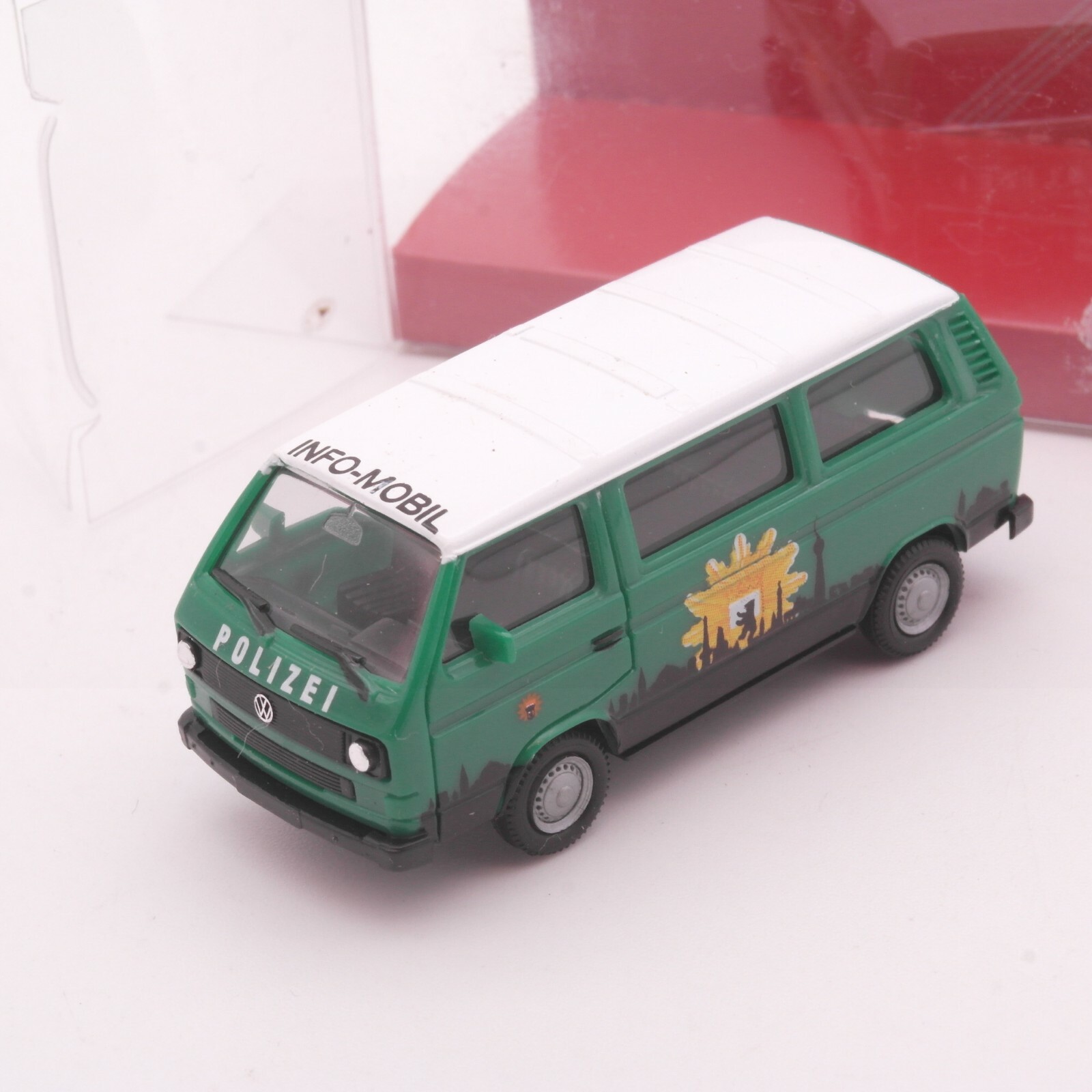 Herpa 1:87 042079 VW Bully Polizei Info Mobil Bus in OVP RT7780