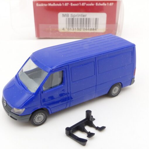 Herpa 1:87 044684 Mercedes Benz Sprinter Kastenwagen blau in OVP EX4871