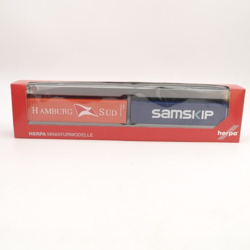Herpa 1:87 076449 2x Container Set Hamburg Süd / Samskip in OVP QR8653 – Bild 3