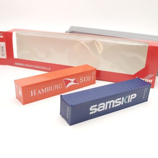 Herpa 1:87 076449 2x Container Set Hamburg Süd / Samskip in OVP QR8653