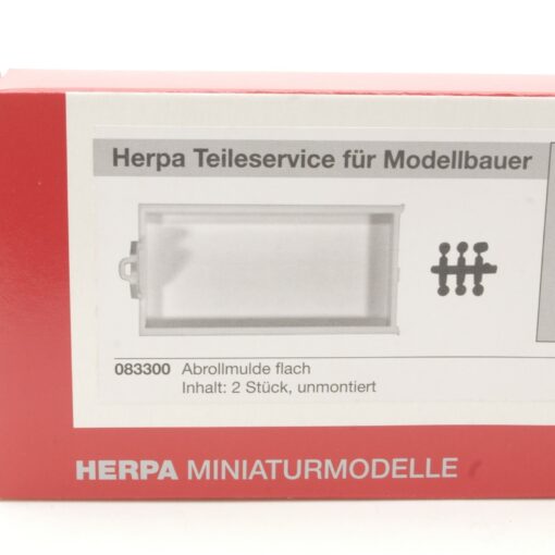 Herpa 1:87 083300 Abrollmulde 5.3 m flach neuwertig in OVP RR440 – Bild 4