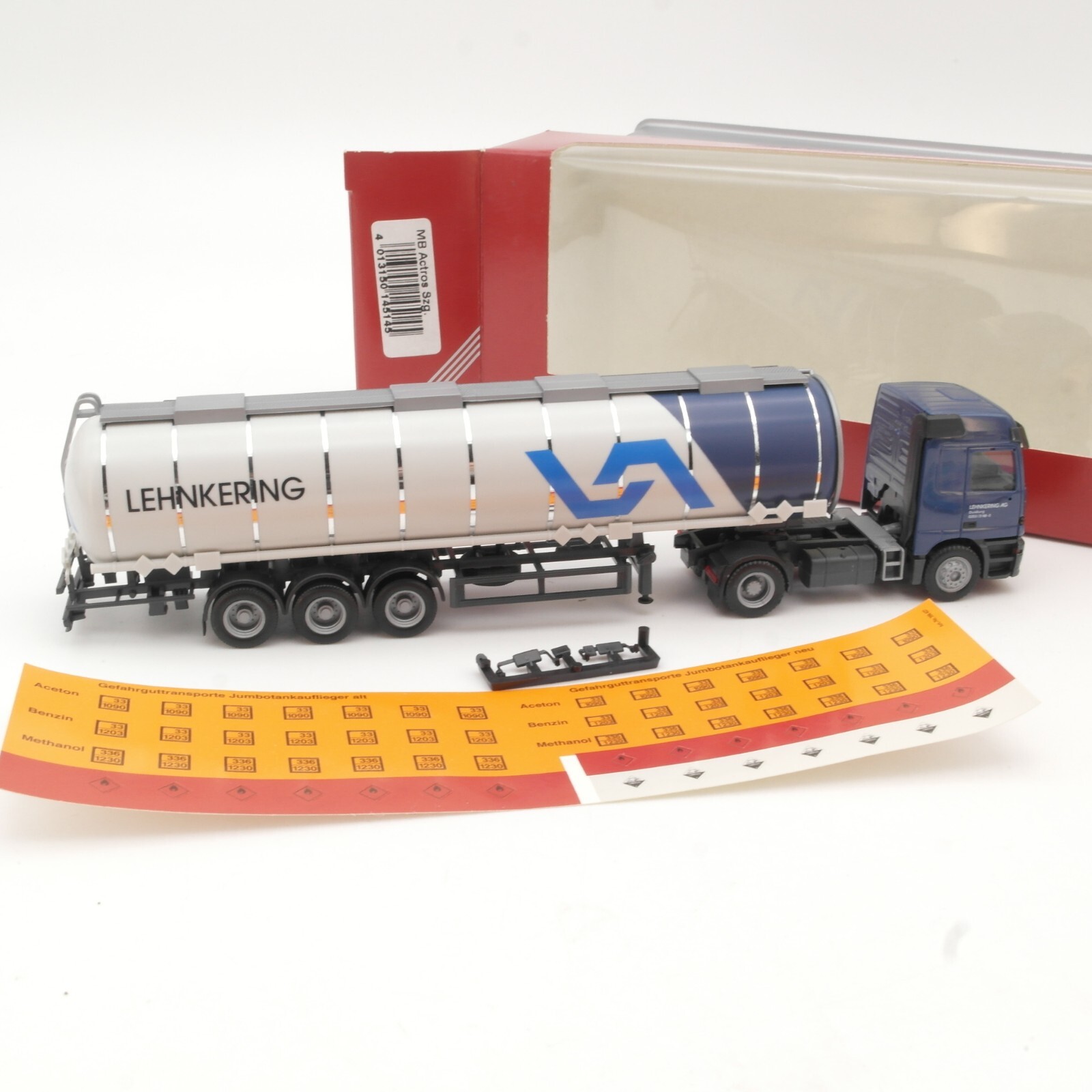 Herpa 1:87 145145 MB Actros Tank-Sattelzug Lehnkering in OVP QR7672 – Bild 3