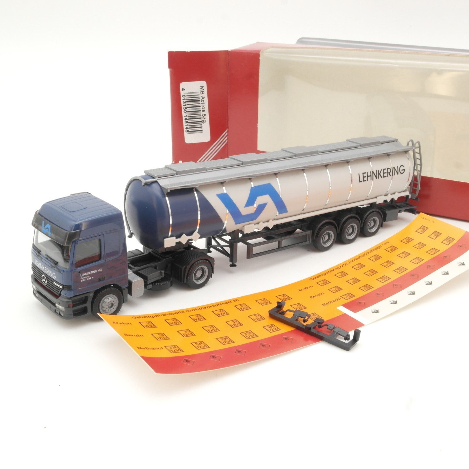 Herpa 1:87 145145 MB Actros Tank-Sattelzug Lehnkering in OVP QR7672