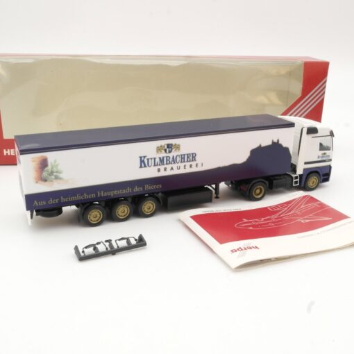 Herpa 1:87 148337 MB Actros LH Koffer-Sattelzug Kulmbacher in OVP QR5381 – Bild 3