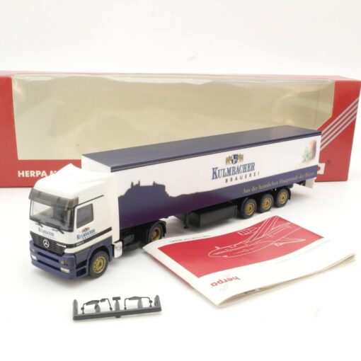 Herpa 1:87 148337 MB Actros LH Koffer-Sattelzug Kulmbacher in OVP QR5381