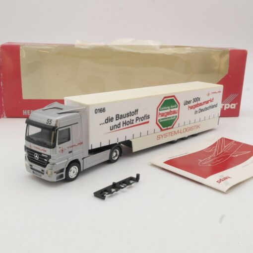 Herpa 1:87 148832 MB Actros LH Sattelzug Hagebau, siehe Foto in OVP QR6202