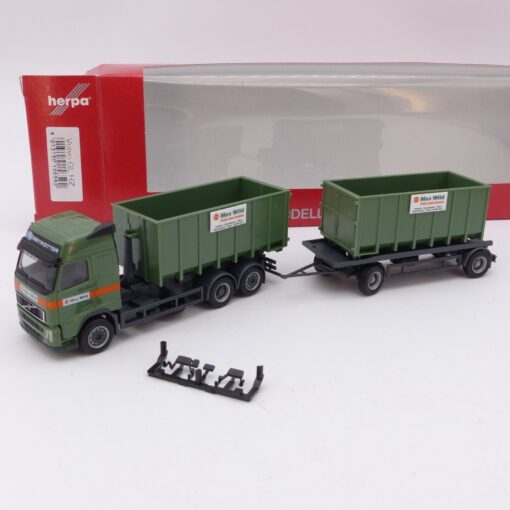 Herpa 1:87 156592 Volvo GL Hängerzug Max Wild in OVP EX7431
