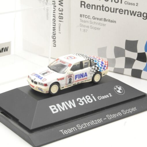 Herpa 1:87 BMW 318 i Class 2 Schnitzer Steve Soper in OVP QR7197