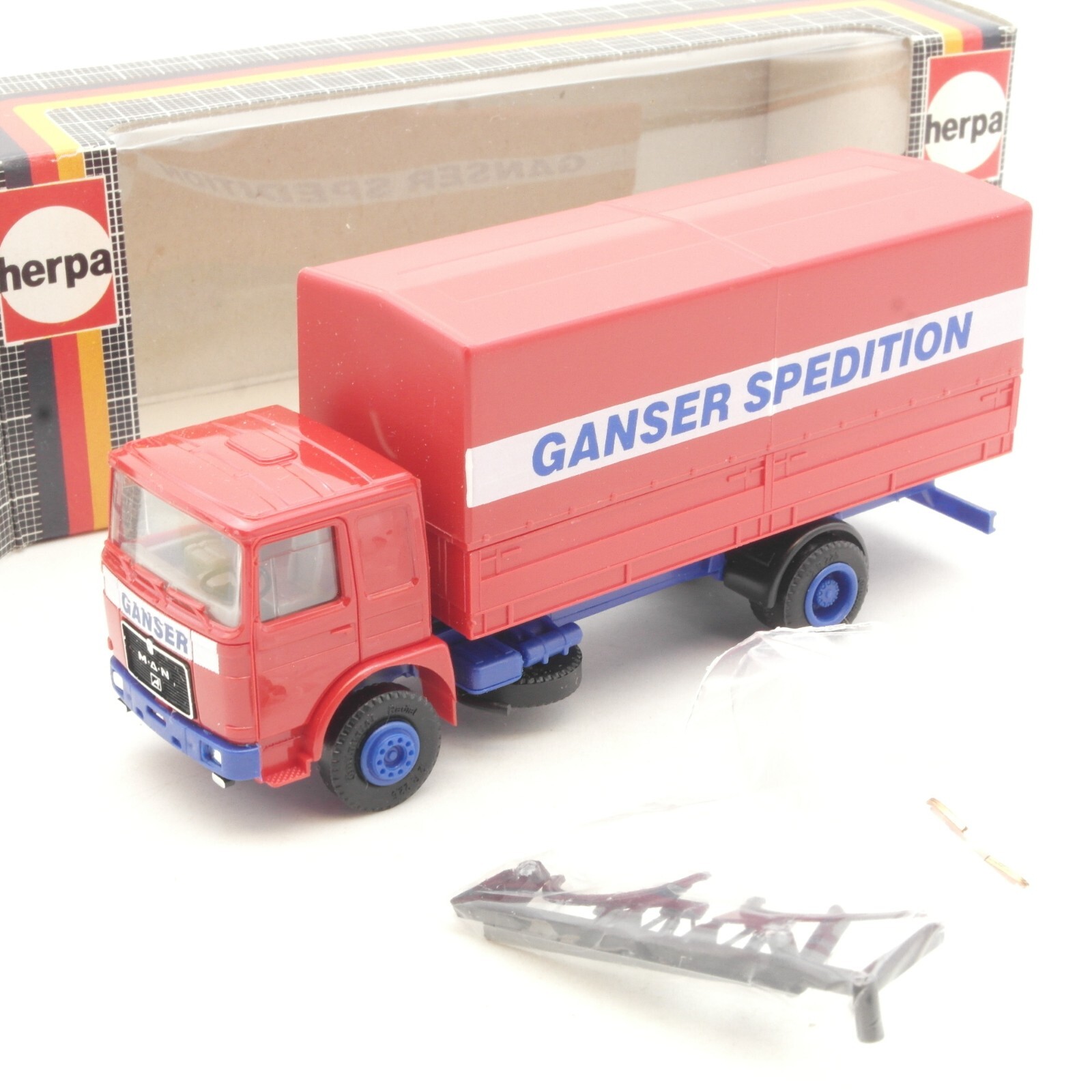 Herpa 1:87 MAN Koffer-LKW Ganser Spedition in EVP RA9753