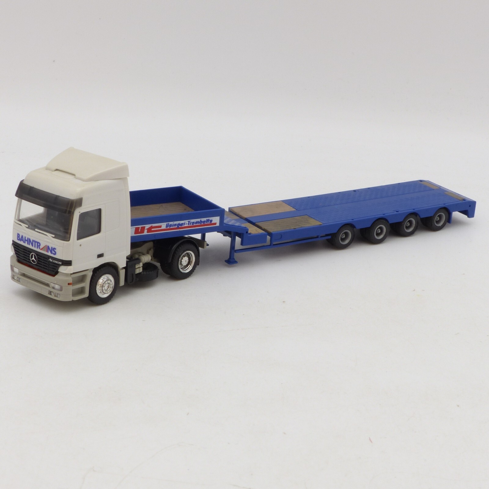 Herpa 1:87 MB Actros Tieflader-Sattelzug UT / Bahntrans, siehe Bilder o. EX1070