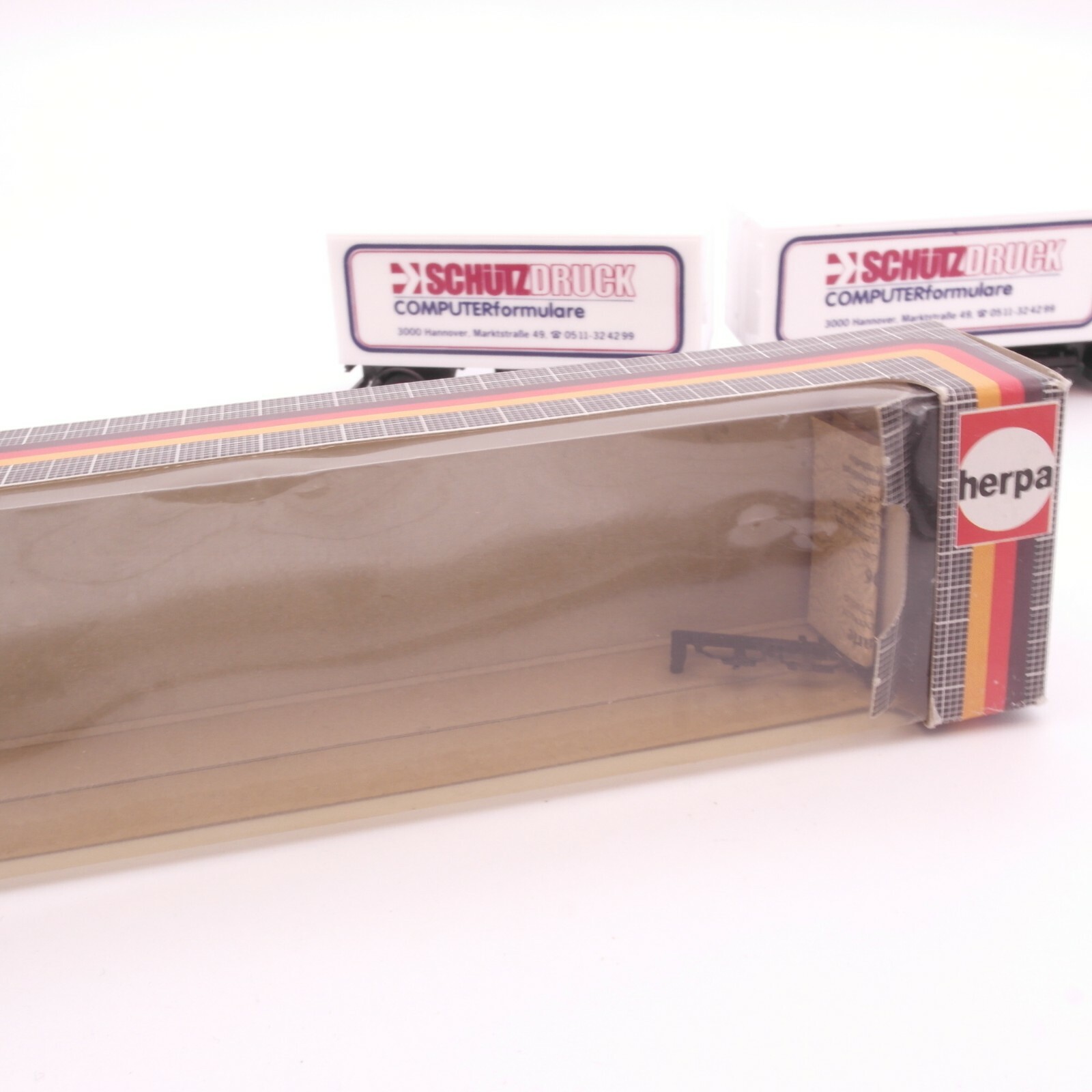Herpa 1:87 MB Hängerzug Schütz Druck in OVP RT3946 – Bild 4