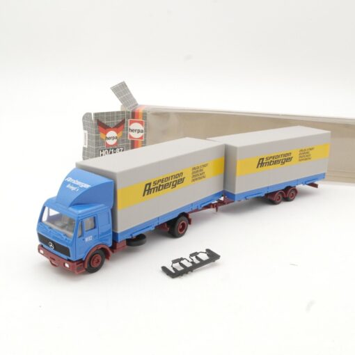 Herpa 1:87 MB Hängerzug Spedition Amberger in OVP RR114