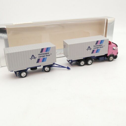 Herpa 1:87 MB Hängerzug Thyssen cargo-box in OVP RI7878 – Bild 3