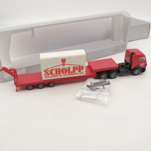 Herpa 1:87 Mercedes Benz Tiefladesattelzug Scholpp in OVP RI6454 – Bild 3