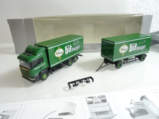 Herpa 1:87 Scania Hängerzug Bitburger Pils in OVP RR324