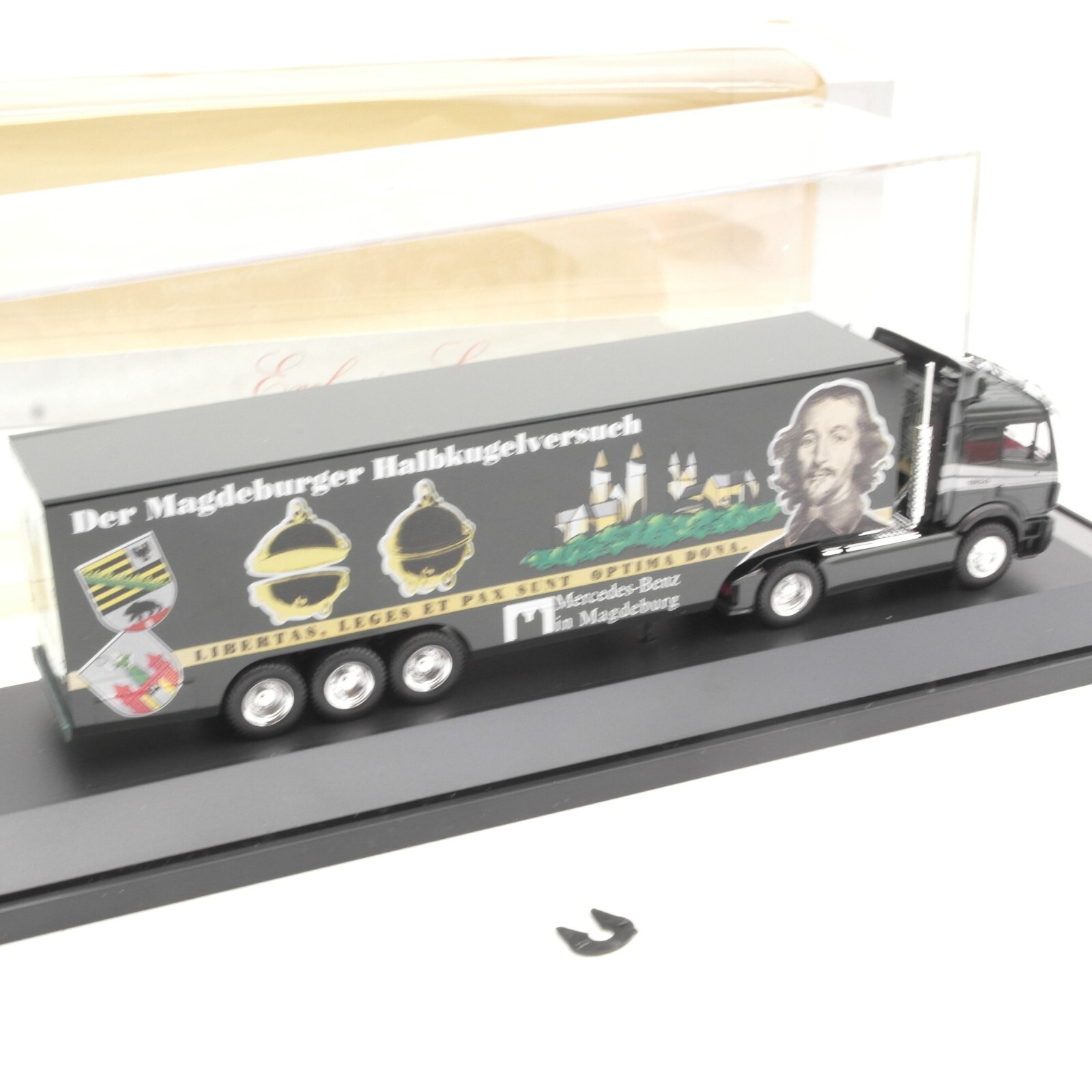 Herpa 1:87 Werbemodell MB Sattelzug Magdeburger Halbkugelversuch in OVP RA8134 – Bild 3