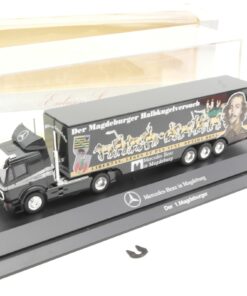 Herpa 1:87 Werbemodell MB Sattelzug Magdeburger Halbkugelversuch in OVP RA8134