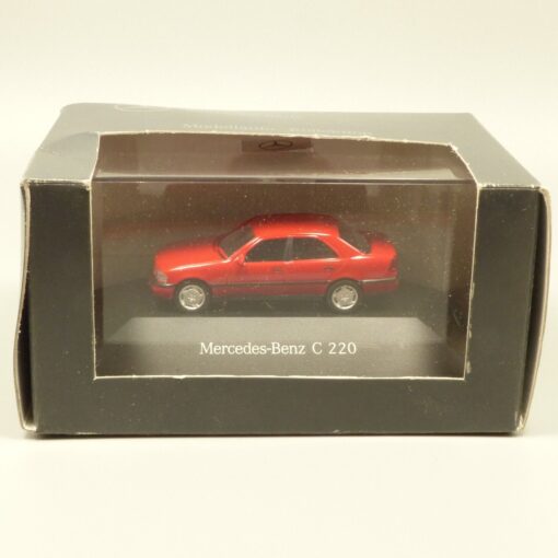 Herpa 1:87 Werbemodell Mercedes Benz C 220 rot in OVP EX3604 – Bild 4