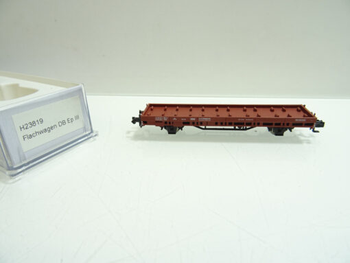 Hobbytrain N H23819 Flachwagen ohne LKW der DB  Ep III in OVP AR7029