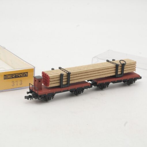 Ibertren N 373 Plattformwagen mit Ladung Holz in OVP RR4126