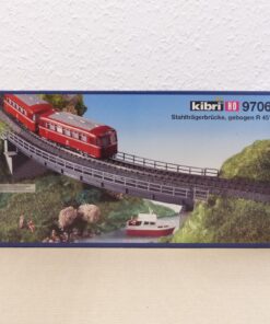 Kibri H0 Bausatz 9706 Stahlbrücke gebogen R 45° ungeöffnet in OVP EX3018