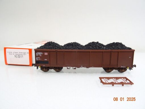 Klein Modellbahn H0 076/1/1 offener Güterwagen mit Kohle der DB in OVP PR5113