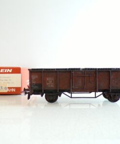 Klein Modellbahn H0 239 offener Güterwagen mit Bündelbrikett DB in OVP BH1145