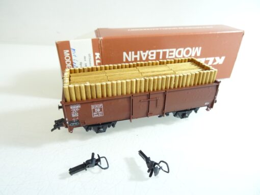Klein Modellbahn H0 3074 offener Güterwagen mit Ladung der DB in OVP RR1089 – Bild 3