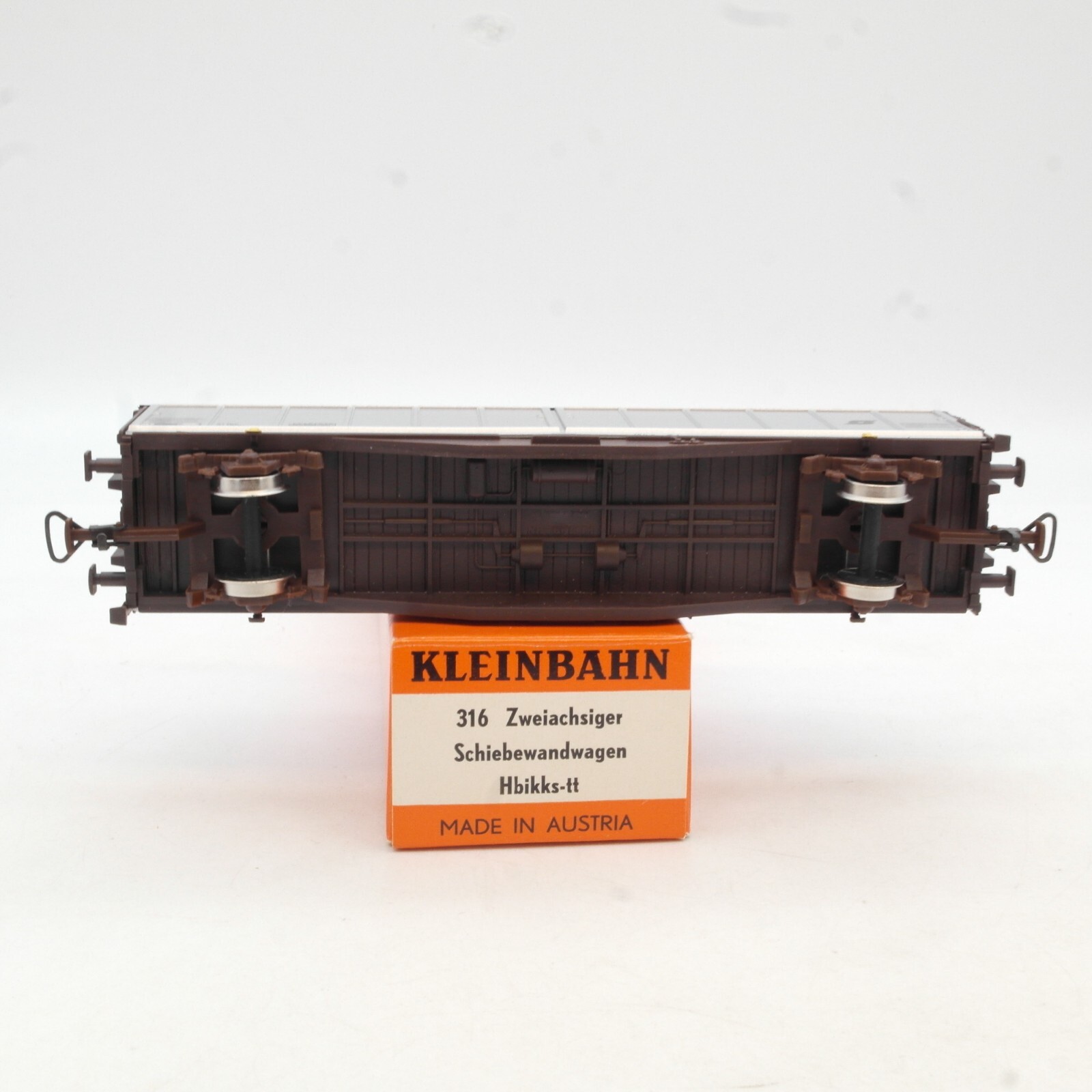 Kleinbahn H0 316 Schiebewandwagen Hbikks-ttu der ÖBB in OVP RG2653 – Bild 4