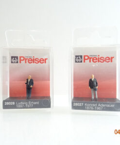 Konvolut H0 Adenauer u. Erhard Figuren-Sets siehe Fotos in OVP CK4620