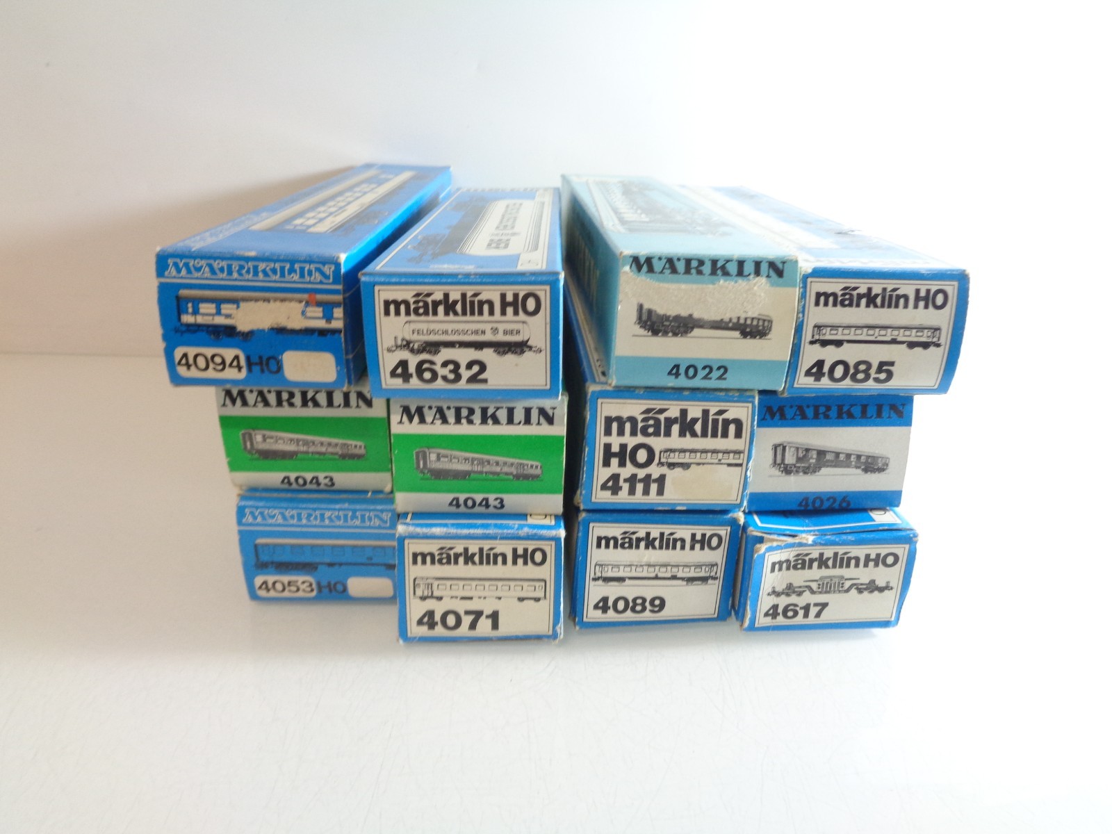 Konvolut Märklin H0 Leerverpackung 12 Stück siehe Foto PK1937