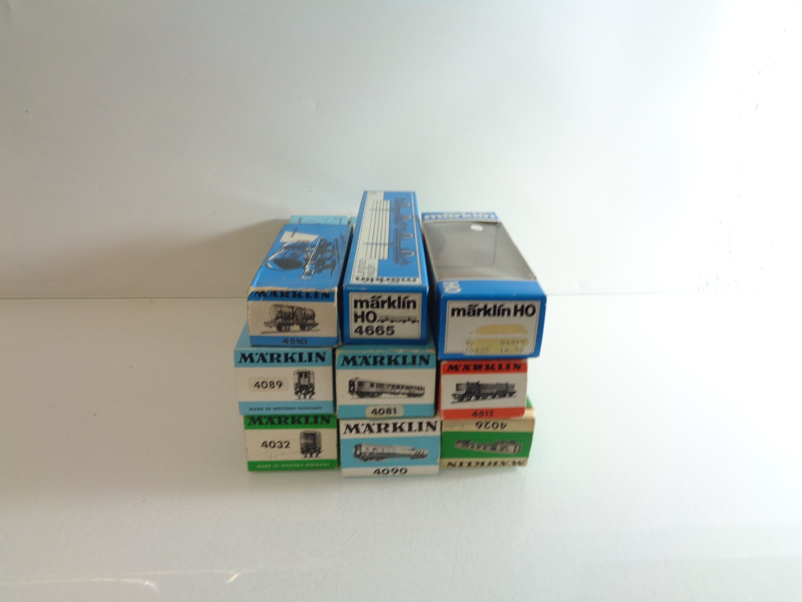 Konvolut Märklin H0 Leerverpackung 9 Stück siehe Foto PK1756