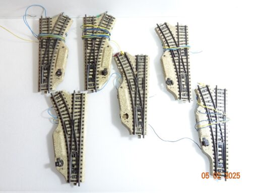 Konvolut Märklin H0 M-Gleis elekt. Weichen 6Stück  siehe Foto CK5776 o.