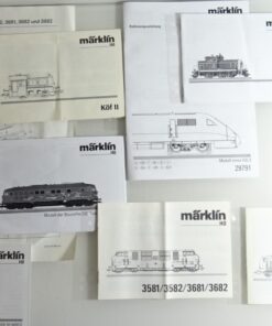 Konvolut Märklin H0 verschiedene Bedienungsanleitungen siehe Foto CK9704 o.
