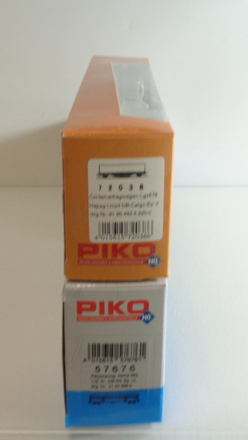 Konvolut Piko H0 Leerverpackung 2 Stück siehe Foto PK1988