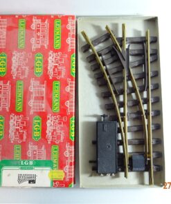 LGB Spur G 1215 Weiche links mit Antrieb siehe Foto in OVP PK914