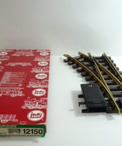 LGB Spur G 12150 Elektrische Weiche links R1 mit Antrieb 30° siehe Foto CK7596