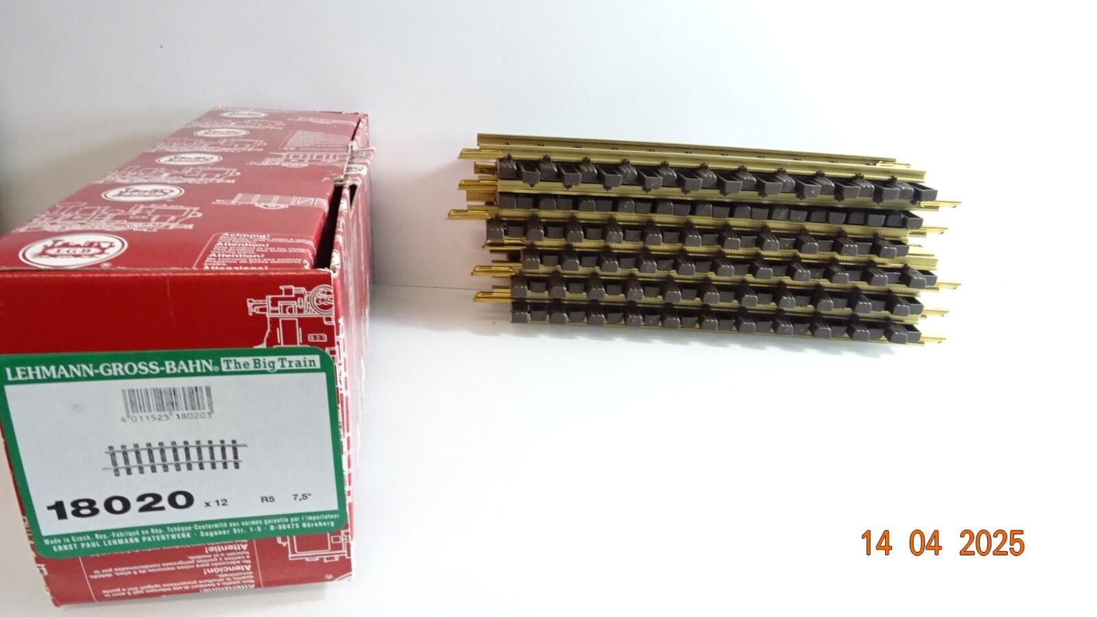 LGB Spur G 18020 Gleis gebogen R5 7,5° , 12Stück siehe Foto in OVP CK7484