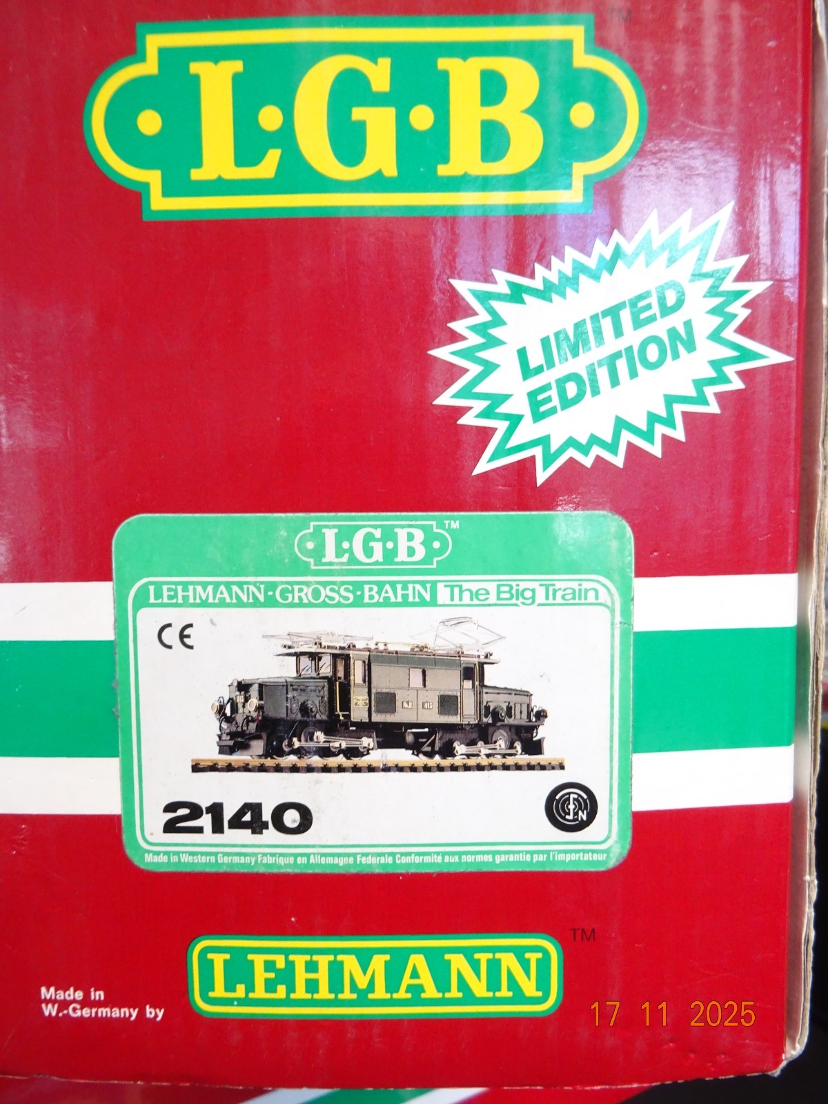 LGB Spur G 2140 Schweiz E-Lok Ge 6/6 Krokodil RhB Sound Digital in OVP JL4535 – Bild 6