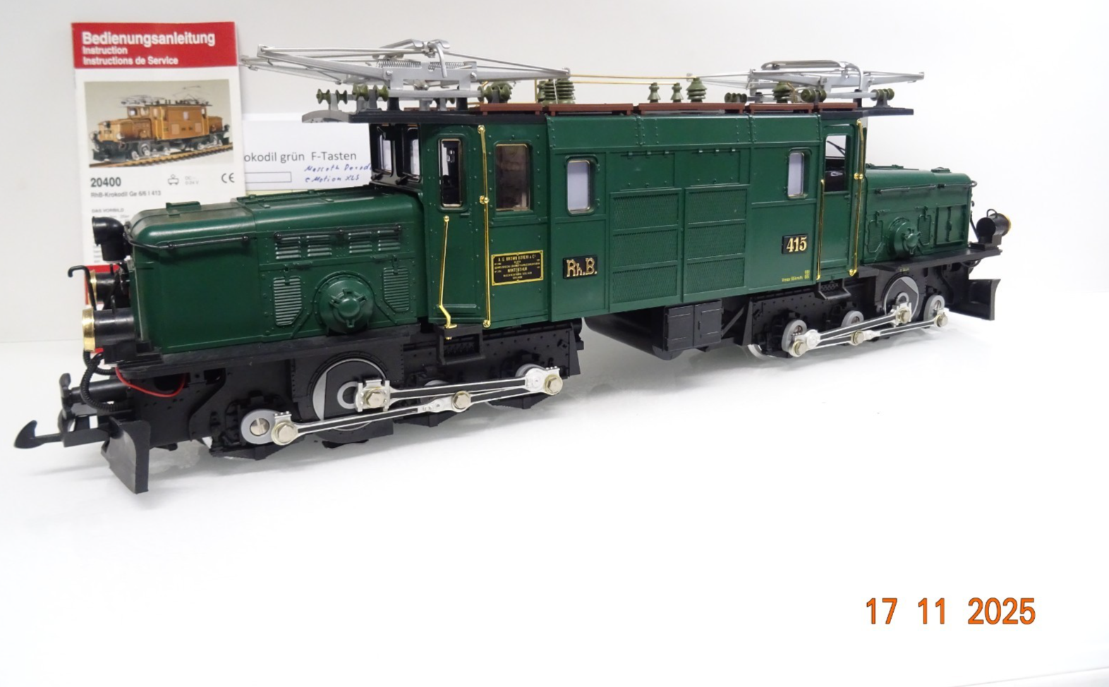 LGB Spur G 2140 Schweiz E-Lok Ge 6/6 Krokodil RhB Sound Digital in OVP JL4535