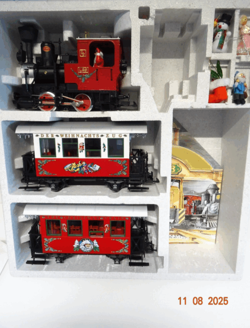LGB Spur G 22540 Weihnachtszug mit Figuren neuwertig siehe Foto in OVP JL2252