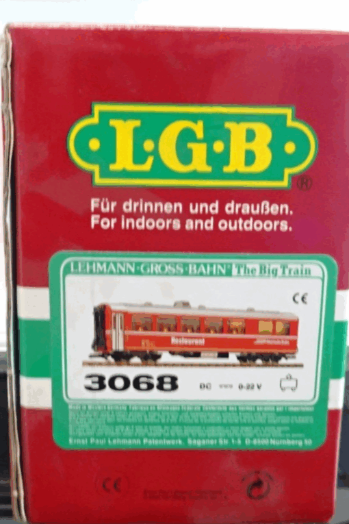 LGB Spur G 3068 Restaurantwagen Bernina Express mit Beleuchtung in OVP PK144 – Bild 6