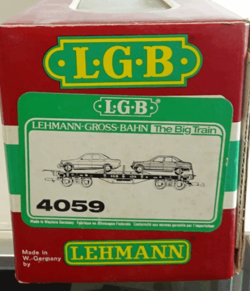 LGB Spur G 4059 Güterwagen Autotransportwagen mit Ladung s. Foto in OVP PK867 – Bild 6