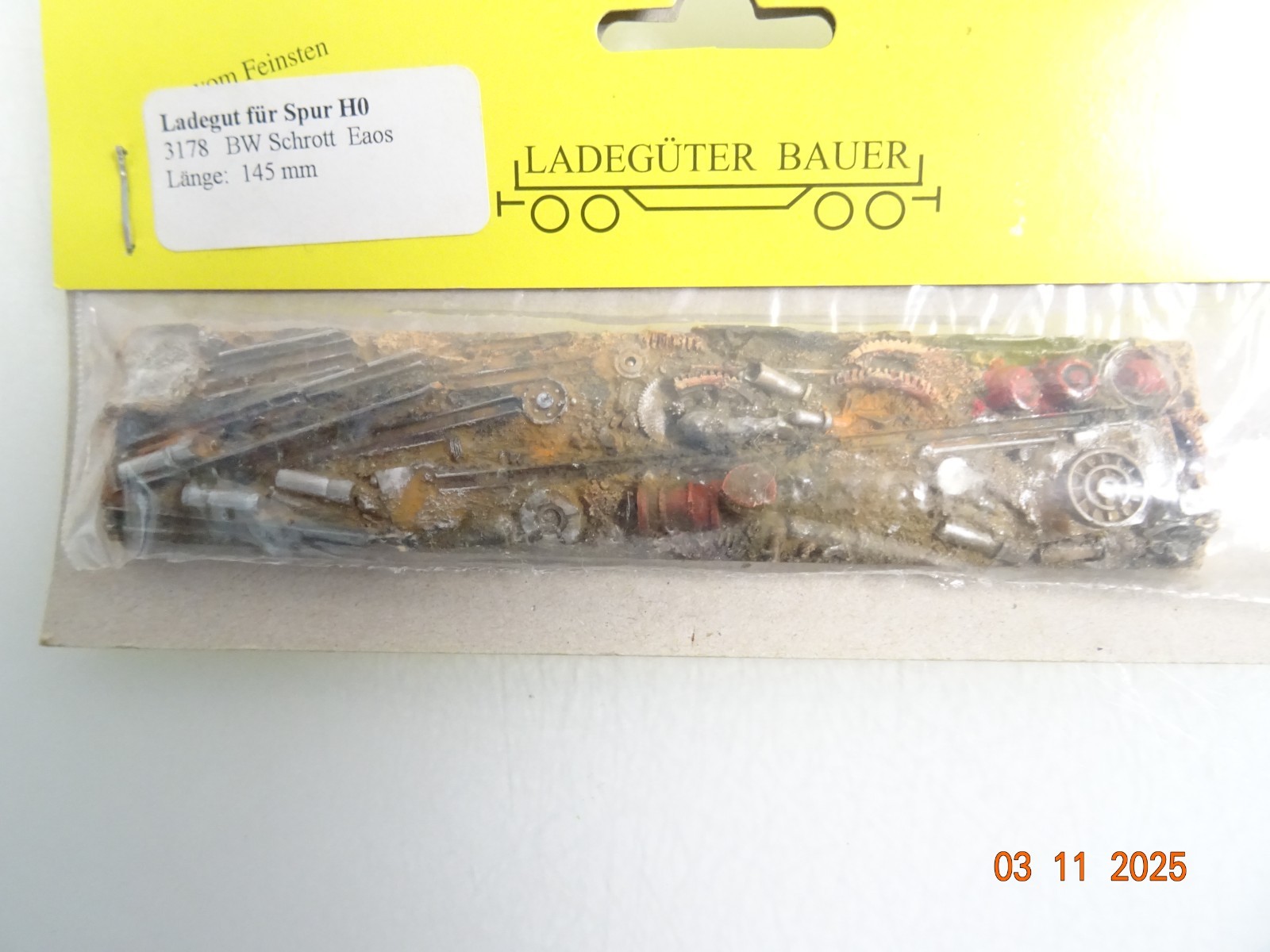 Ladegüter Bauer H0 Ladegut BW Schrott Eaos 154 mm in OVP RR4293