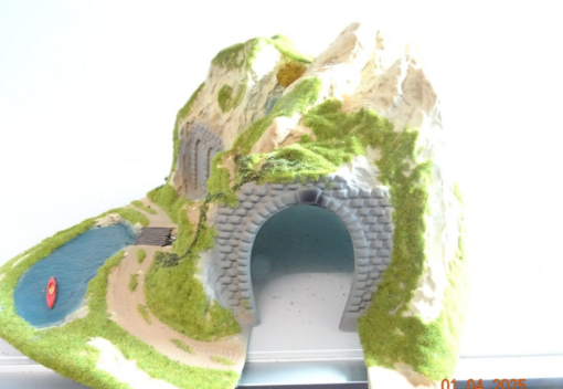 Landschaftsbau Ecktunnel H0 eingleisig ca. 400x380x250 mm siehe Foto CK7177 o. – Bild 4