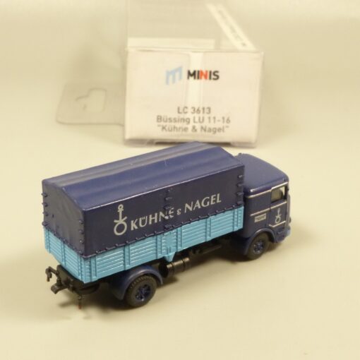 Lemke Minis 1:160 LC3613 Büssing LU 11-16 LKW Kühne & Nagel in OVP EX6184 – Bild 3