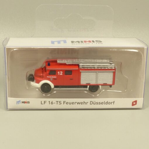 Lemke Minis 1:160 LC4202 MB LF 16-TS Feuerwehr Düsseldorf in OVP EX6185 – Bild 4