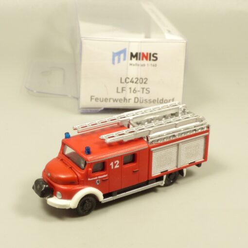 Lemke Minis 1:160 LC4202 MB LF 16-TS Feuerwehr Düsseldorf in OVP EX6185
