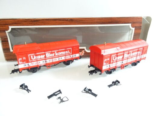 Liliput H0 229 04 Set Güterwagen unser Bier kommt in OVP PR911